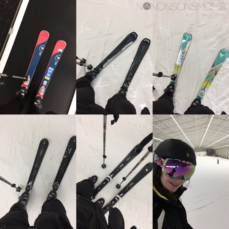 ski's testen decathlon Aspen indoor skipiste