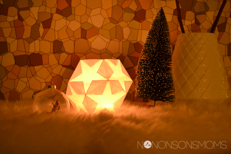 DIY lampion van vijfhoeken