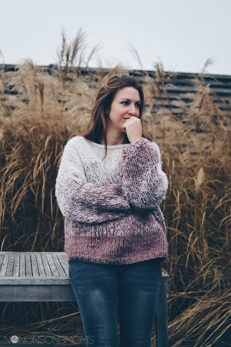 knuffeltrui - dégradé sweater veritas met Cosy wol
