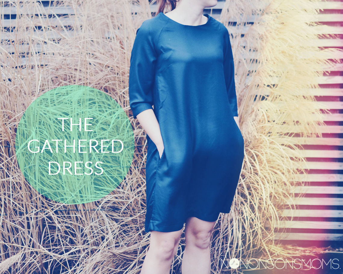 The gathered dress, adult van The Avid Seamstress in een crêpe de viscose van Atelier Burnette