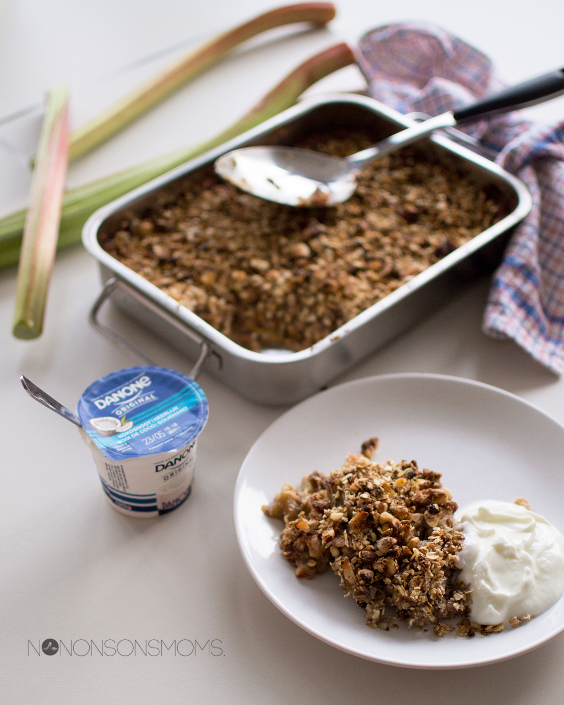 gezonde rabarbercrumble zonder suiker