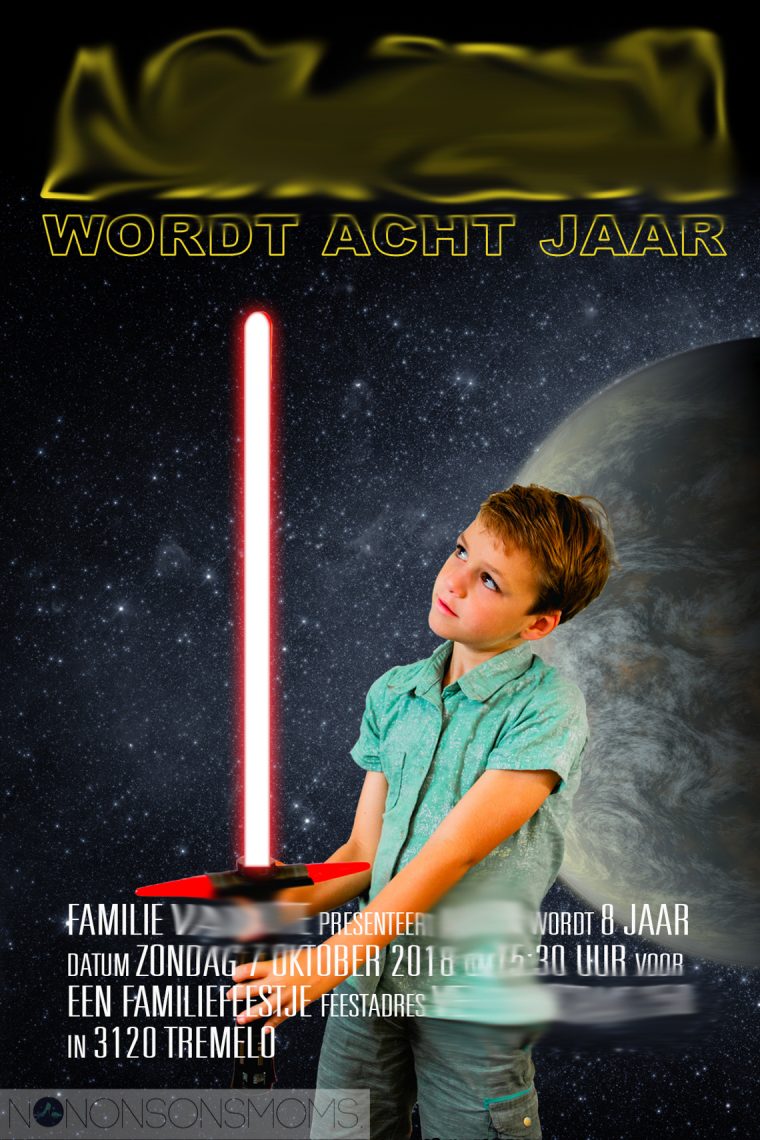 Nieuw Een Star Wars verjaardagsfeestje - 8 jaar | Nononsonsmoms QR-99