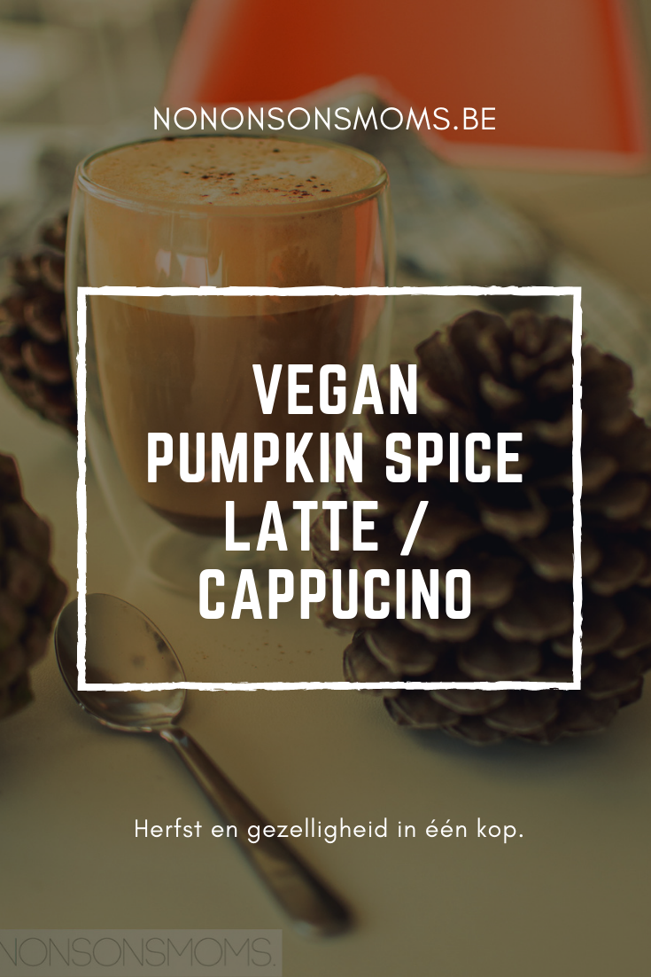 pin - vegan pumpkin spice latte / cappucino