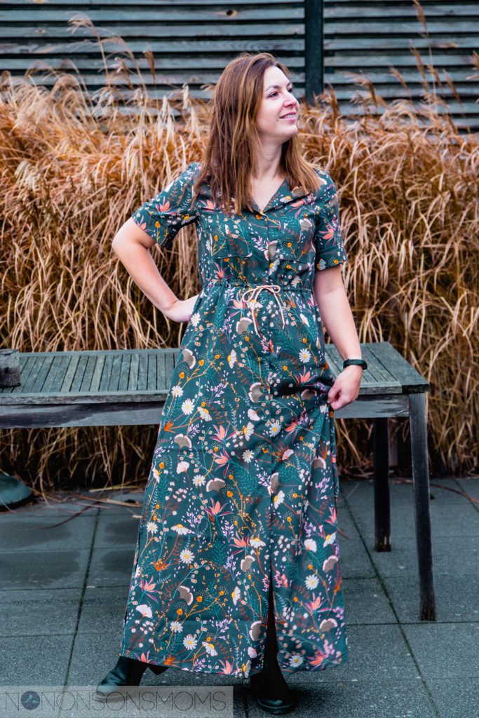 Reeta dress - named patterns - maxi hemdsjurk