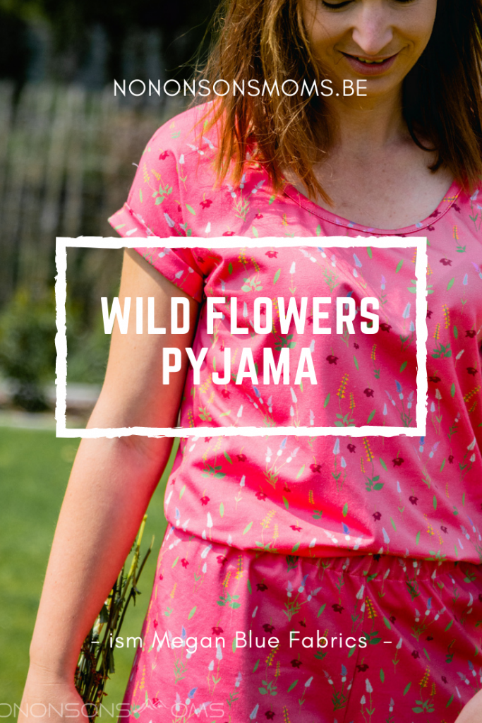 wilde bloemen pyjama - wild flowers - megan blue fabrics